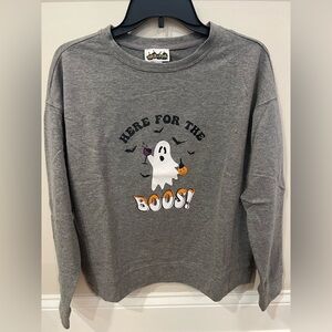 Spooky Gray Ghost Sweatshirt